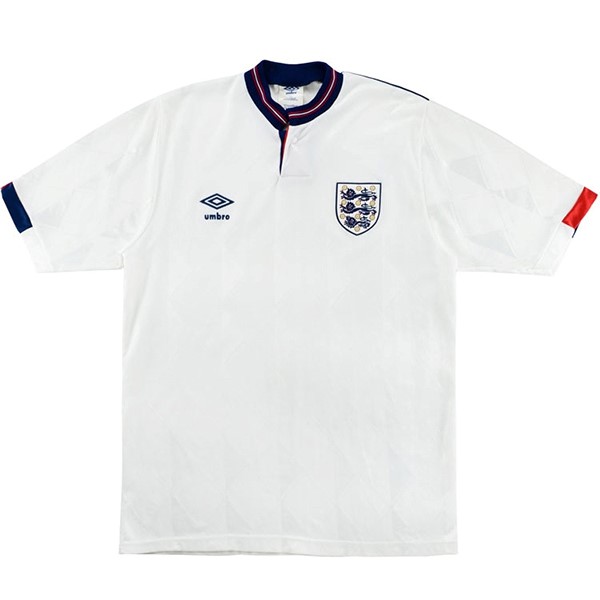 Heimtrikot Thailand England Retro 1989 Weiß Günstige Fußballtrikots